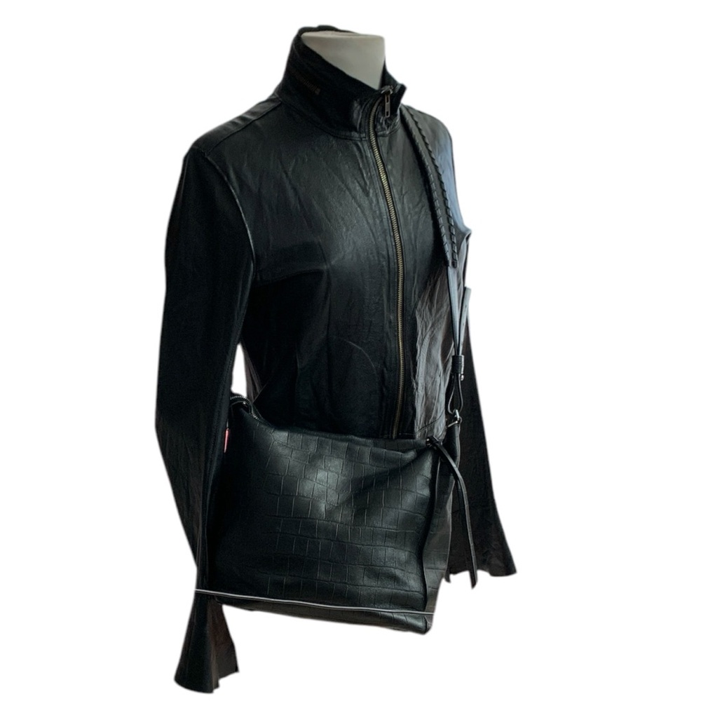 DUARTE Lambskin LEATHER Moto Jacket
